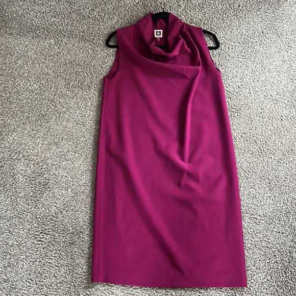 Anne Klein Dresses & Skirts - EUC Anne Klein size S magenta cowl neck dress